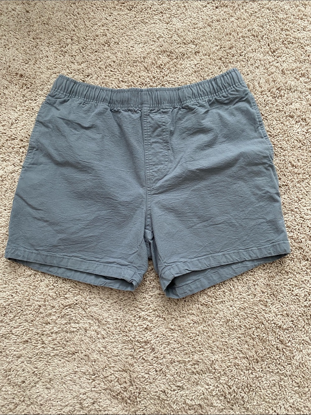 Free fly Men's Blue/gray Elastic-Waist Casual Shorts